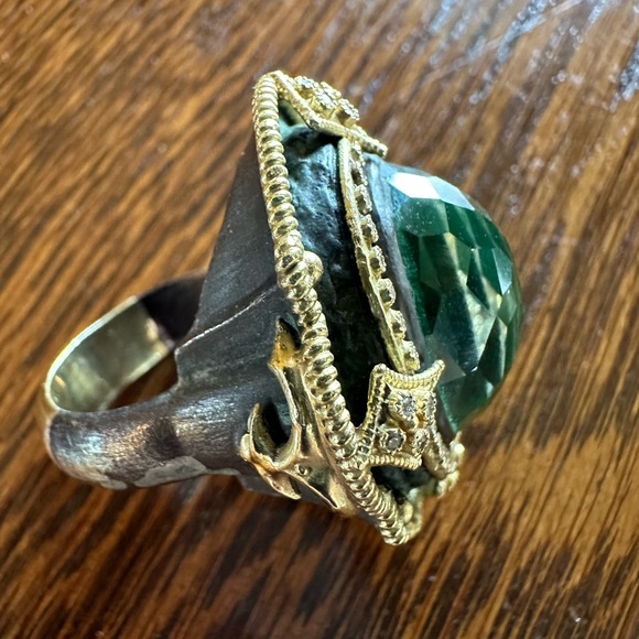 Armenta cocktail ring. 18k yellow gold crivelli stations. - Picture 3 of 4